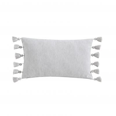 Private Collection Subi Grey Yarn Dyed Jacquard Decorator Cushion | 30x50cm | Grey